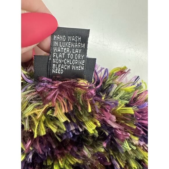 Cejon Accessories Womens Magic Scarf Purple Green Soft Stretchy - Picture 5 of 10